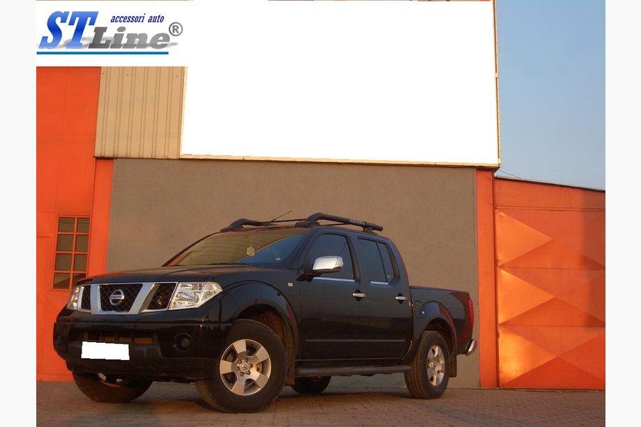 Nissan Navara/NP300 2016- Original Roof Rails (with Crossbar) Grey Photo 3