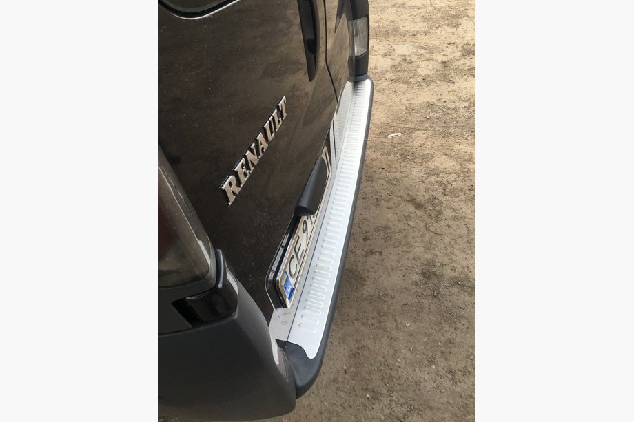 Renault Trafic 2001–2015 Rear Bumper Protector Matte (Omsa, Stainless Steel) Photo 2