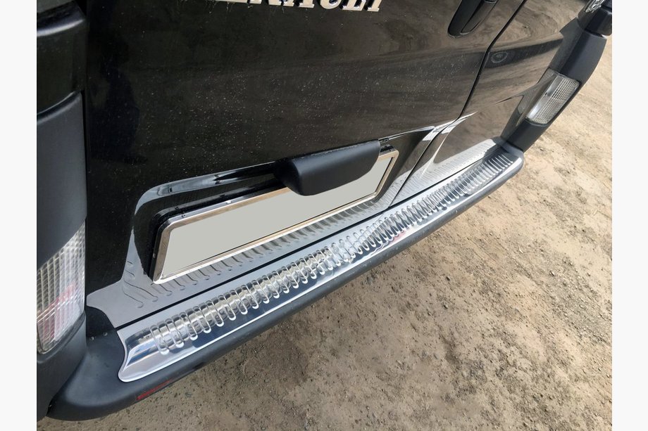 Nissan Primastar 2002-2014 Rear bumper protector stainless steel (OMSA) Image