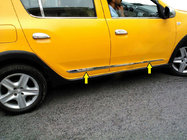 Dacia Sandero 2013-2020 Door Mouldings Stainless Steel (4 pcs) photo 1