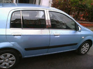 Hyundai Getz 2002- Stainless Steel Pillar Covers photo 1