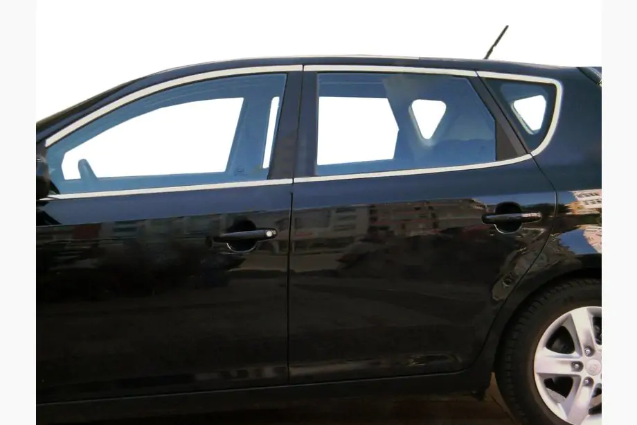 Kia Ceed 2007-2012 Full Window Trim Stainless Steel Image