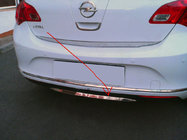 Opel Astra J 2009-2015 Rear bumper trim stainless steel photo 1