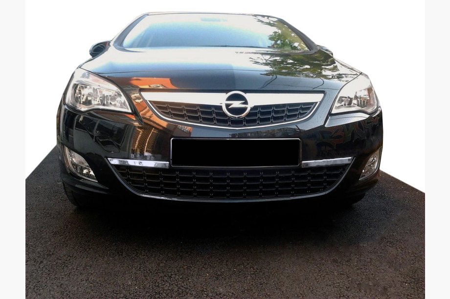 Opel Astra J 2009-2015 Front bumper end trim (stainless steel) Image