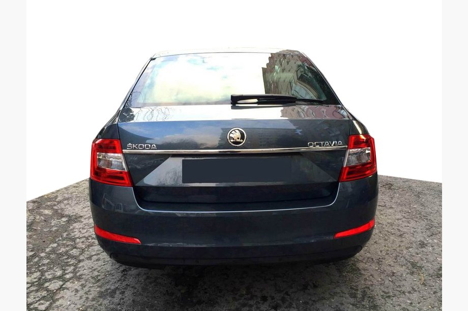 Skoda Octavia III A7 2013-2019 Chrome trim above license plate (stainless steel) Image