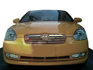 Hyundai Accent 2006-2010 Grille Covers (2 pcs, Stainless Steel) photo 1