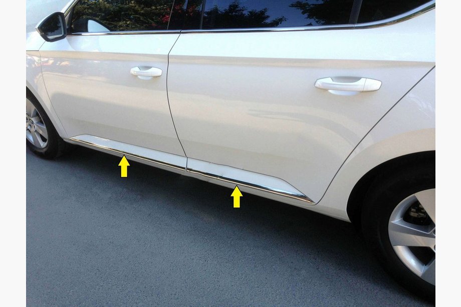 Skoda Superb 2015-2024 Stainless Steel Door Moulding Image