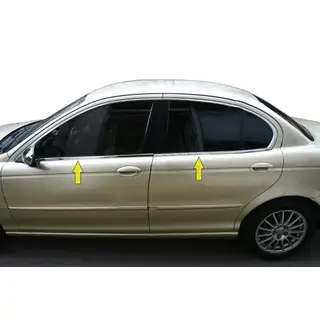 Lower window trim stainless steel Jaguar X-Type 2001-2009 photo 1