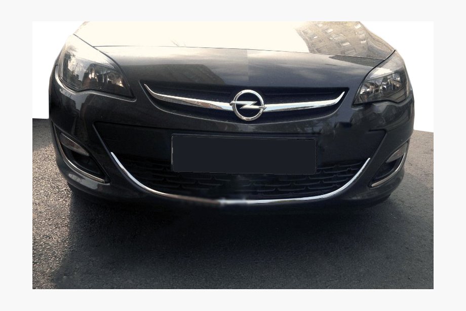 Opel Astra J 2009-2015 Stainless steel front bumper protector Image