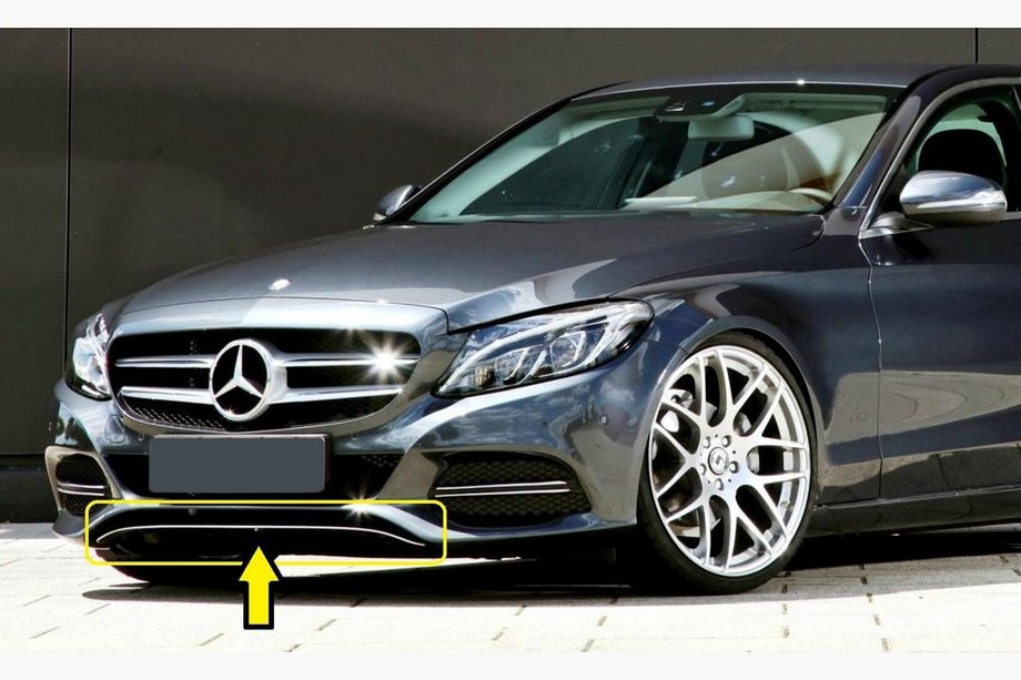 Mercedes C-class W205 2014-2021 Stainless Steel Bumper Protector Image
