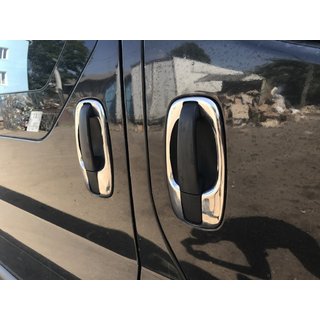 Door handle trims (4 pcs, stainless steel) Opel Vivaro 2001–2015 photo 1