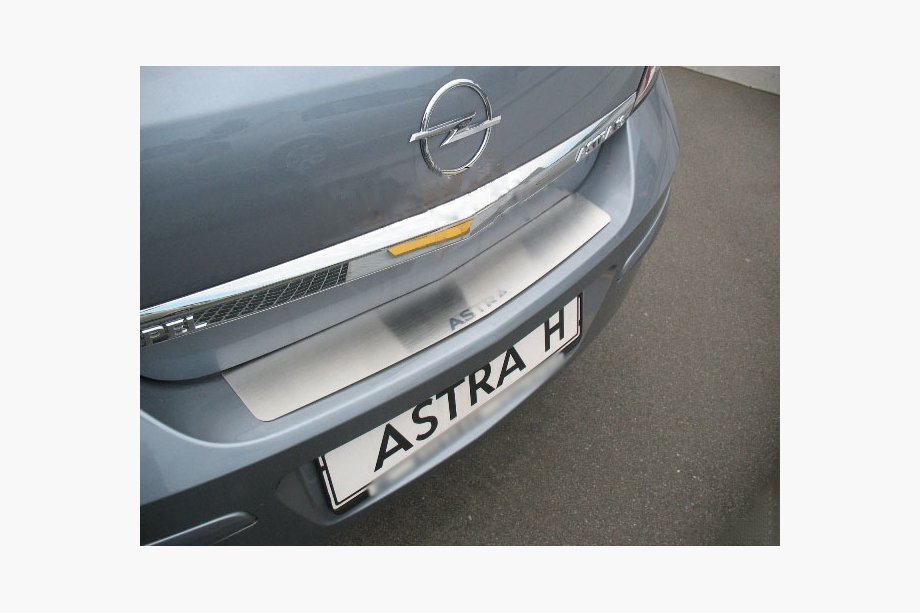 Opel Astra H 2004-2013 Rear Bumper Protector Nataniko (Stainless Steel) Image