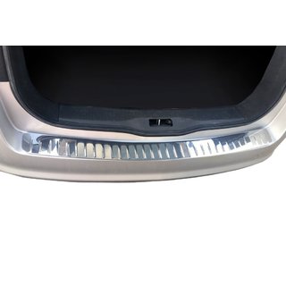 Rear Bumper Protector OmsaLine Gloss (SW, Stainless Steel) Opel Astra H 2004-2013 photo 1
