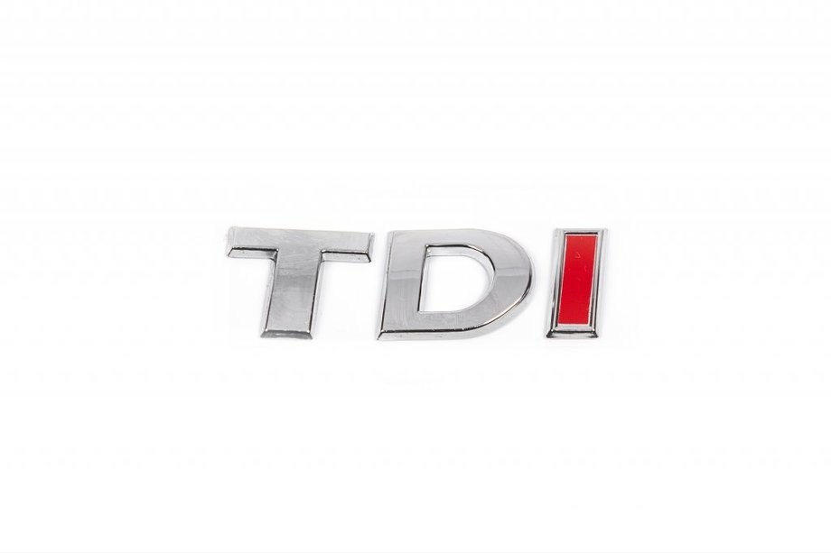 Volkswagen Caddy 2010-2015 TDI badge (italic) All Chrome Image