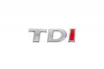 Volkswagen Caddy 2010-2015 TDI badge (italic) All Chrome photo 1