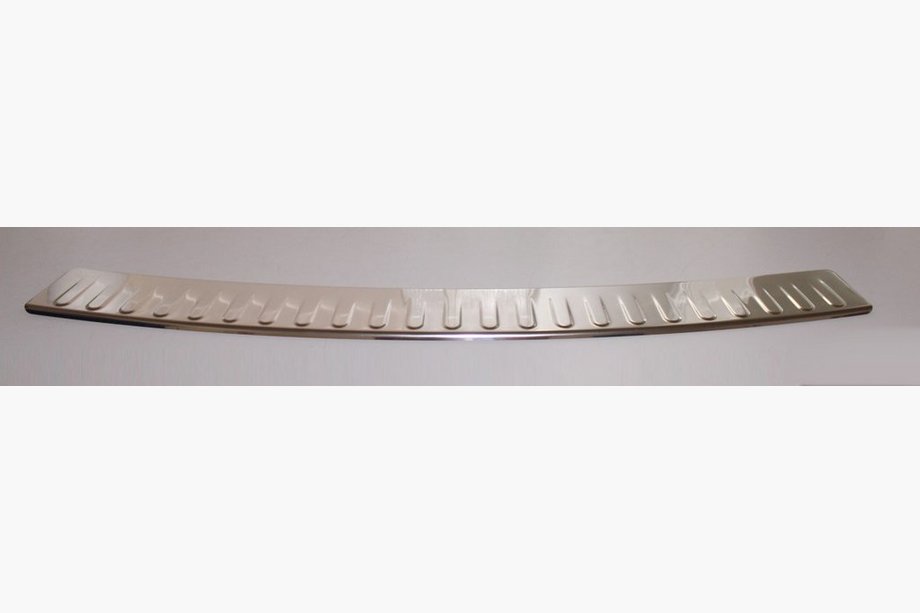 Mercedes C-class W204 2007-2015 Rear bumper protector (SW, stainless steel) Image