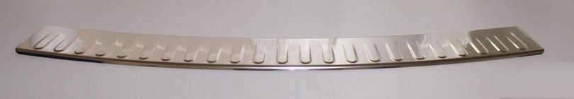 Mercedes C-class W204 2007-2015 Rear bumper protector (SW, stainless steel) photo 1