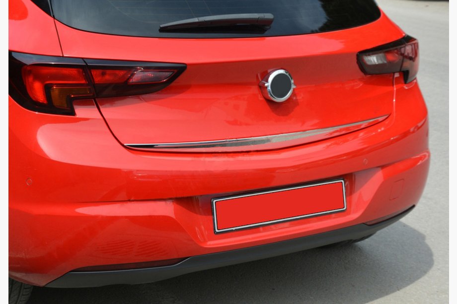 Opel Astra K 2016-2021 Trunk lid lower trim (HB, stainless steel) Image