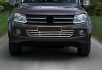 Volkswagen Amarok 2010-2022 Front Bumper Grille Stainless Steel photo 1