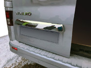 Renault Trafic 2015- Stainless steel trim above license plate photo 13