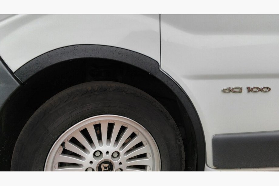 Nissan Primastar 2002-2014 Fender flares (4 pcs, black) 2007-2015, black plastic Image