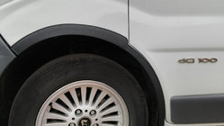 Renault Trafic 2001–2015 Fender flares (4 pcs, black) 2001-2007, black metal, front + rear photo 2