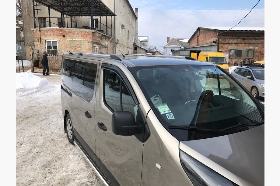 Opel Vivaro 2015-2019 Chrome Roof Rails Long, Cast Iron Feet Photo 2