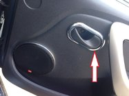 Dacia Duster 2008-2018 Interior Door Handle Covers Carmos (4 pcs, Stainless Steel) photo 2