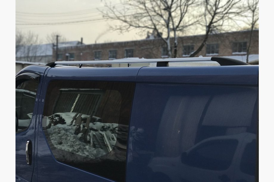 Opel Vivaro 2001–2015 Roof Rails Chrome (Plastic Feet) Photo 5