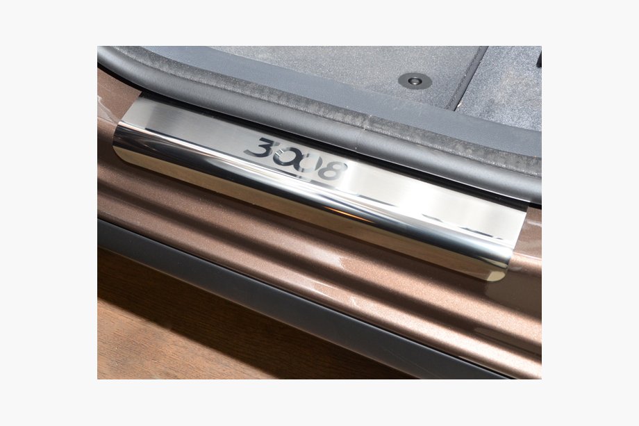 Peugeot 3008 2008-2016 Door Sill Covers Nataniko (4 pcs, Stainless Steel) Image