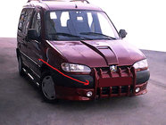 Citroen Berlingo 1996-2008 Front Bumper Lip Fangs (primed for painting) photo 2