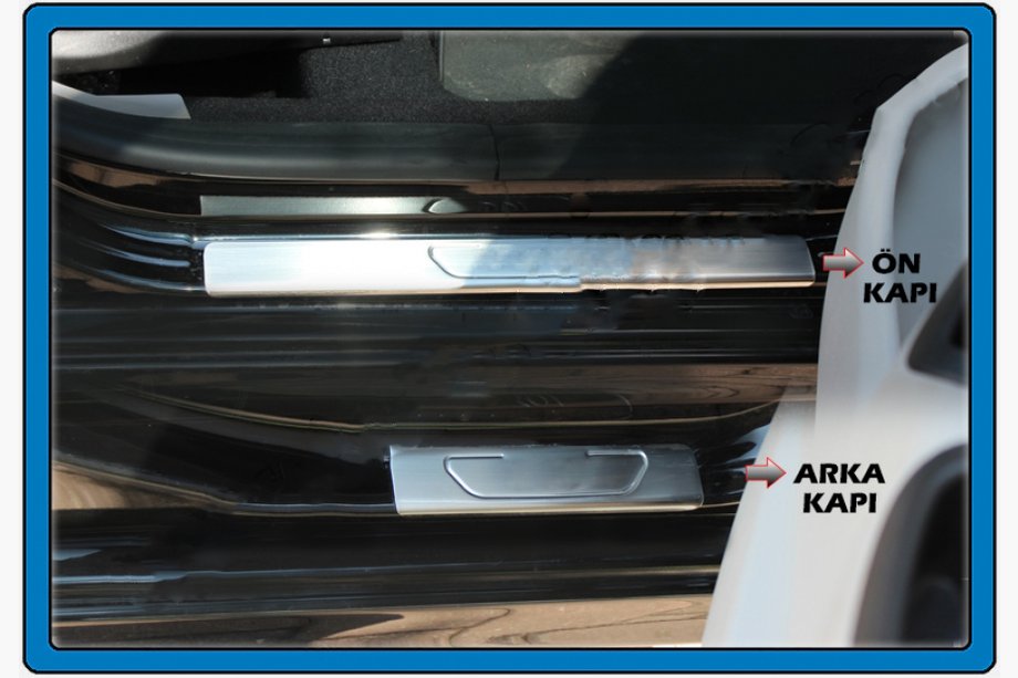 Citroen C-Elysee 2013-2022 Door Sill Protectors OmsaLine (4 pcs, Stainless Steel) Image
