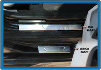 Citroen C-Elysee 2013-2022 Door Sill Protectors OmsaLine (4 pcs, Stainless Steel) photo 1