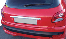 Peugeot 206 1998-2024 Chrome trim above license plate (2004↗, ABS) photo 2
