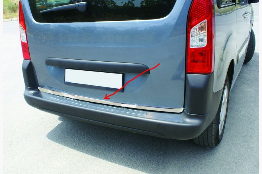 Peugeot Partner Tepee 2008-2018 Trunk Trim Stainless Steel Image