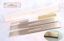 Peugeot 206 1998-2024 Door Sill Protectors Natanika Standard (4 pcs, Stainless Steel) photo 1