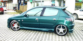 Peugeot 206 1998-2024 Side Skirts (primed for painting) photo 1