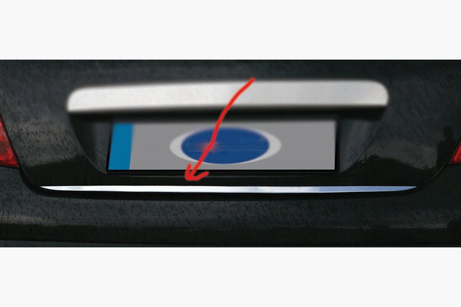 BMW 5 Series E39 1996-2003 Trunk Trim Stainless Steel Image