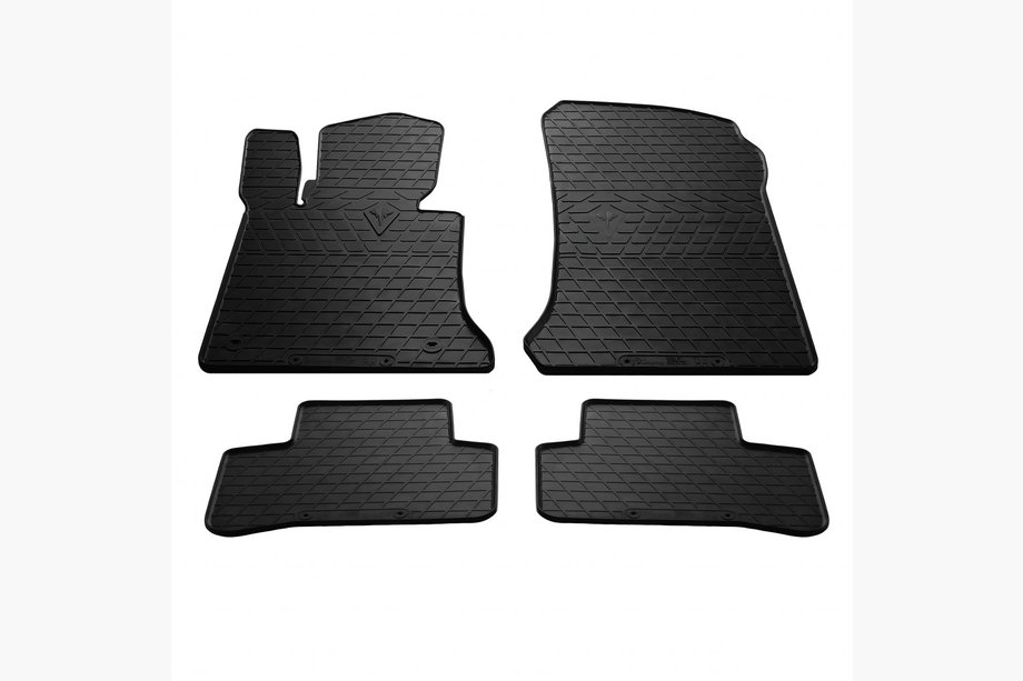 Mercedes GLK class X204 2008-2015 Rubber Floor Mats (4 pcs, Stingray Premium) Image