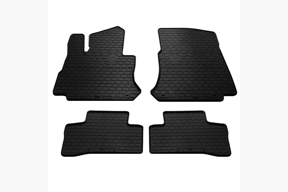 Mercedes GLC X253 2015-2022 Rubber Floor Mats (4 pcs, Stingray Premium) Photo 1