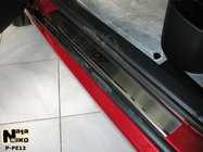 Peugeot 307 2001-2008 Door Sill Covers Nataniko (4 pcs, Stainless Steel) Premium - 3M Tape, 0.8 mm photo 1