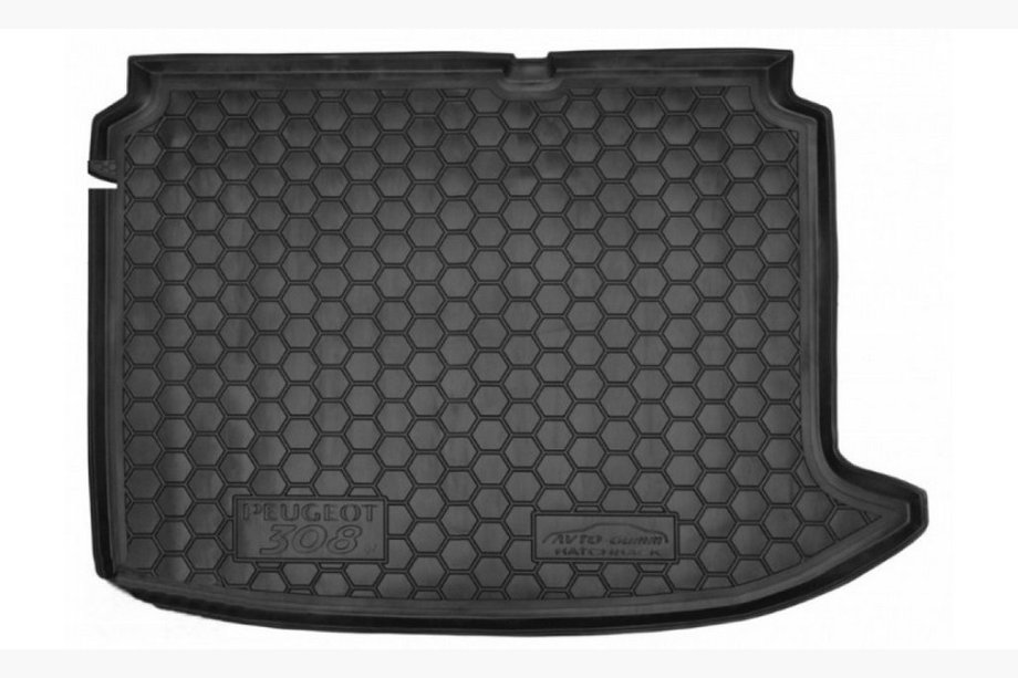Peugeot 308 2007-2013 Trunk Mat HB (Autogumm, Rubber) Image