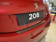 Peugeot 208 2012-2019 Rear bumper protector Natanika (stainless steel) photo 1