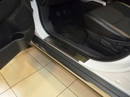 Peugeot 4008 2012-2017 Stainless Steel Door Sill Protectors NataNika Premium (4 pcs) photo 1