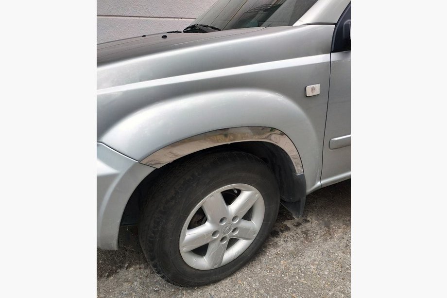 Nissan X-trail T30 2002-2007 Fender flares (4 pcs, stainless steel) Photo 1