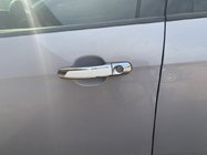 Ford Focus II 2008-2011 Chrome Door Handle Covers with White Stripe (4 pcs, ABS) photo 4