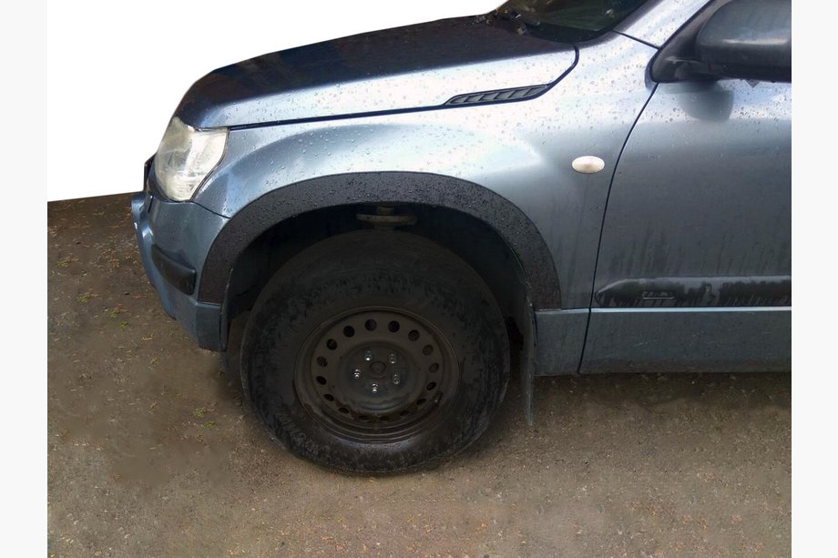 Suzuki Grand Vitara 2005-2017 Fender flares (4 pcs, black) Image