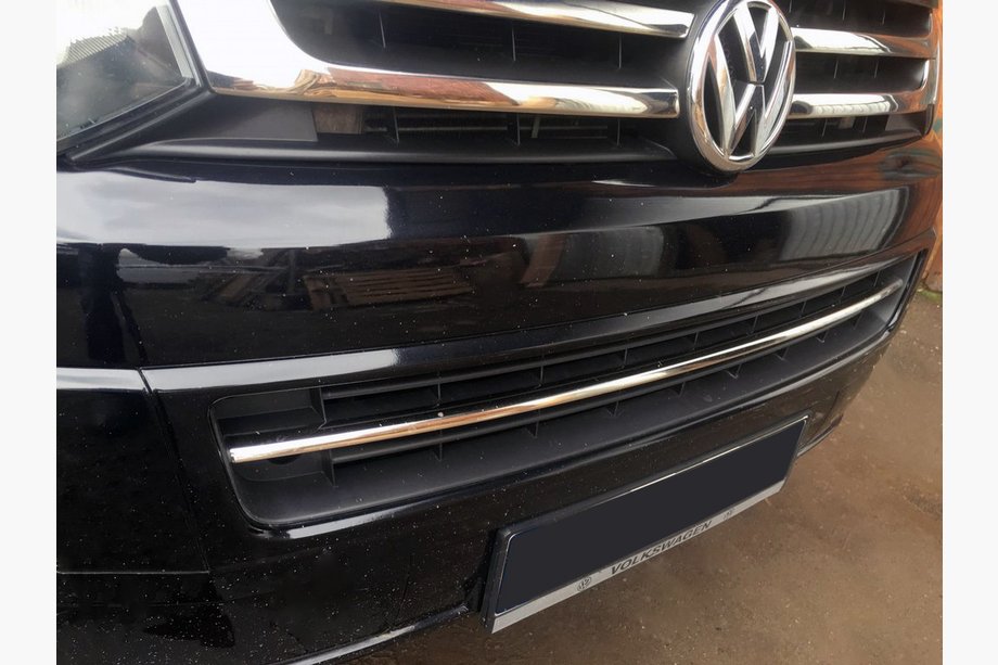 Volkswagen T5 2010-2015 Bumper grille trim (stainless steel) Image