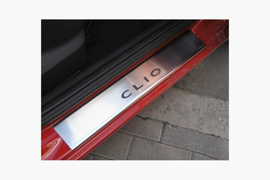 Renault Clio III 2005-2012 Door Sill Covers Nataniko (4 pcs, Stainless Steel) Image