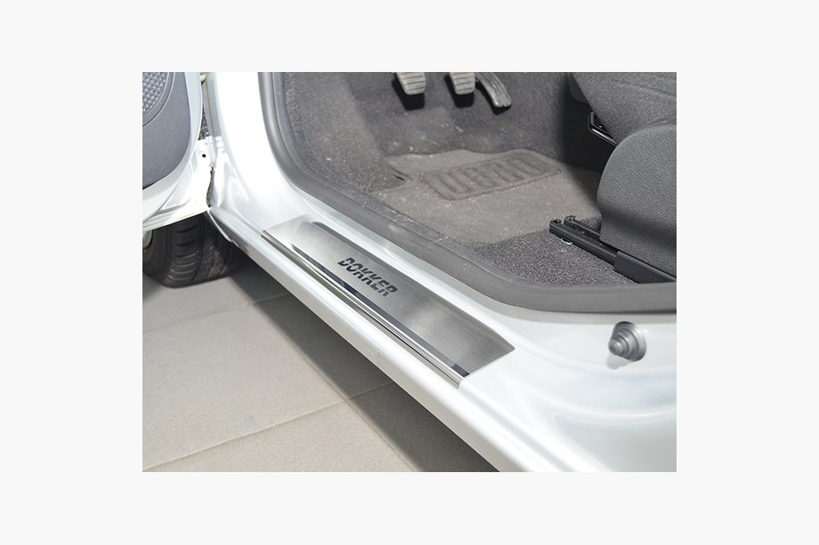 Renault Dokker 2013-2022 Door Sill Covers Nataniko (4 pcs, Stainless Steel) Premium - 3M Tape, 0.8 mm Image